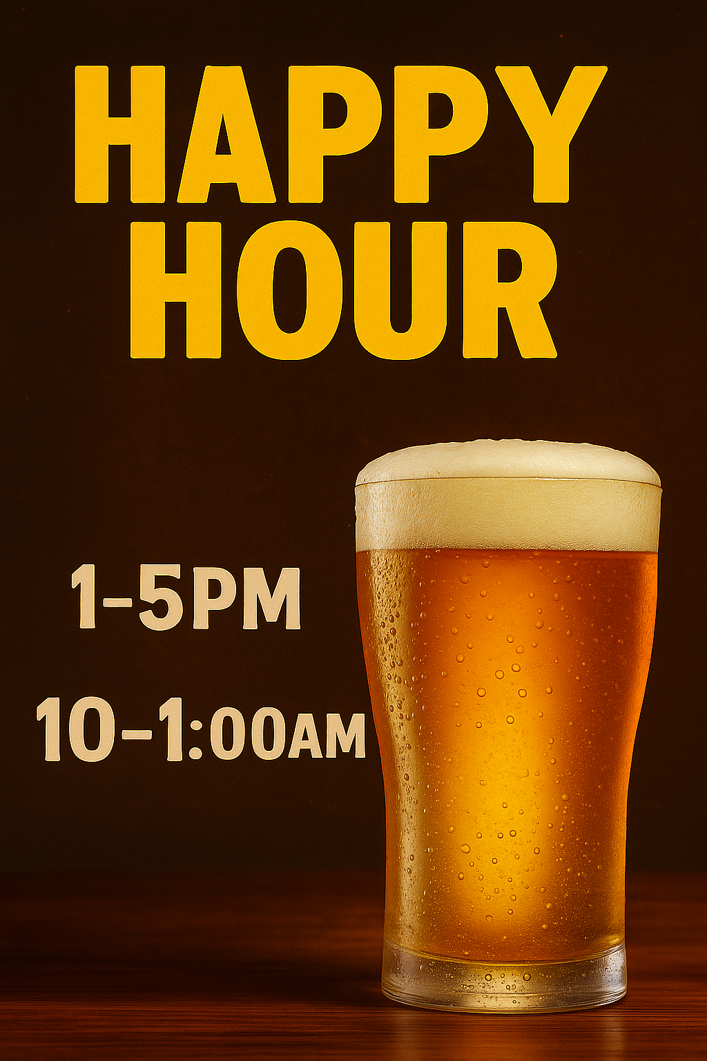 Happy Hour Times